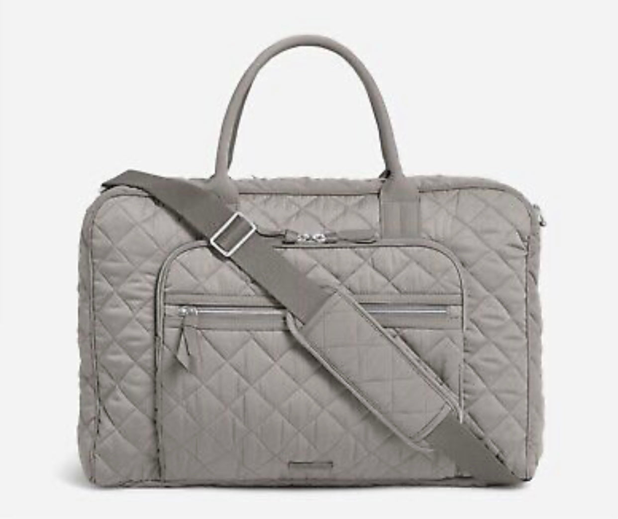VERA BRADLEY Lay Flat Weekender Tranquil Gray NWT