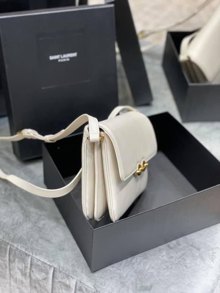 YSL Le Maillon Satchel Leather Bag