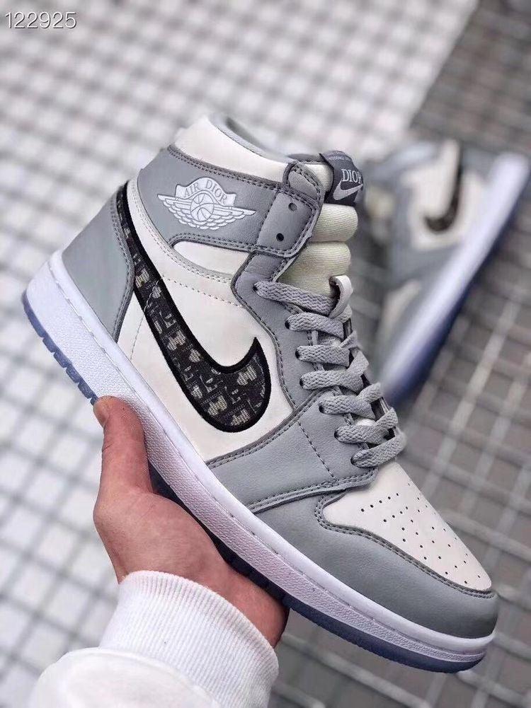 Designer GLAMIor x Air Jordan 1 High OG "Grey"AJ1 High Q
