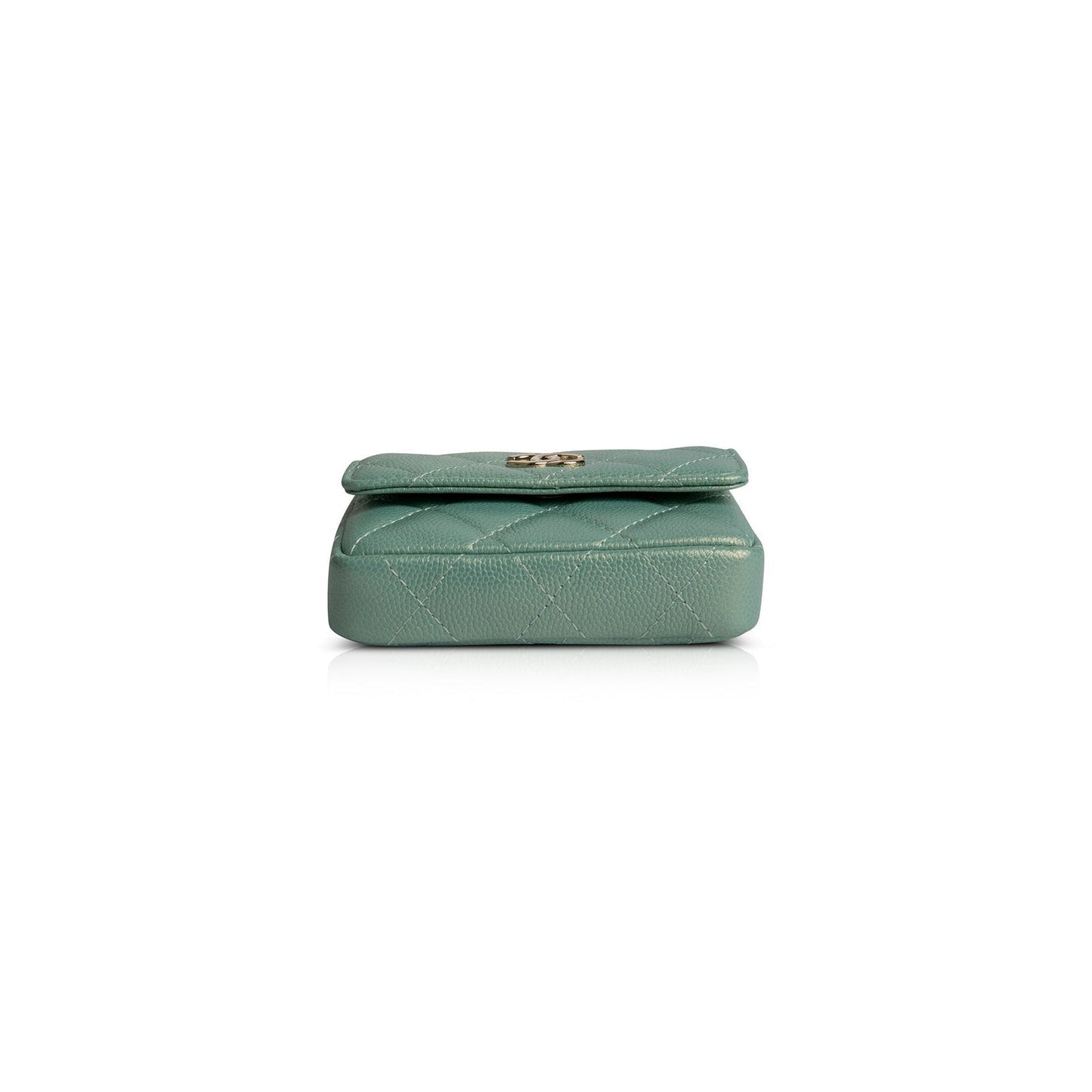 CHANEL 2021 CC Pearl Coin Purse with Chain