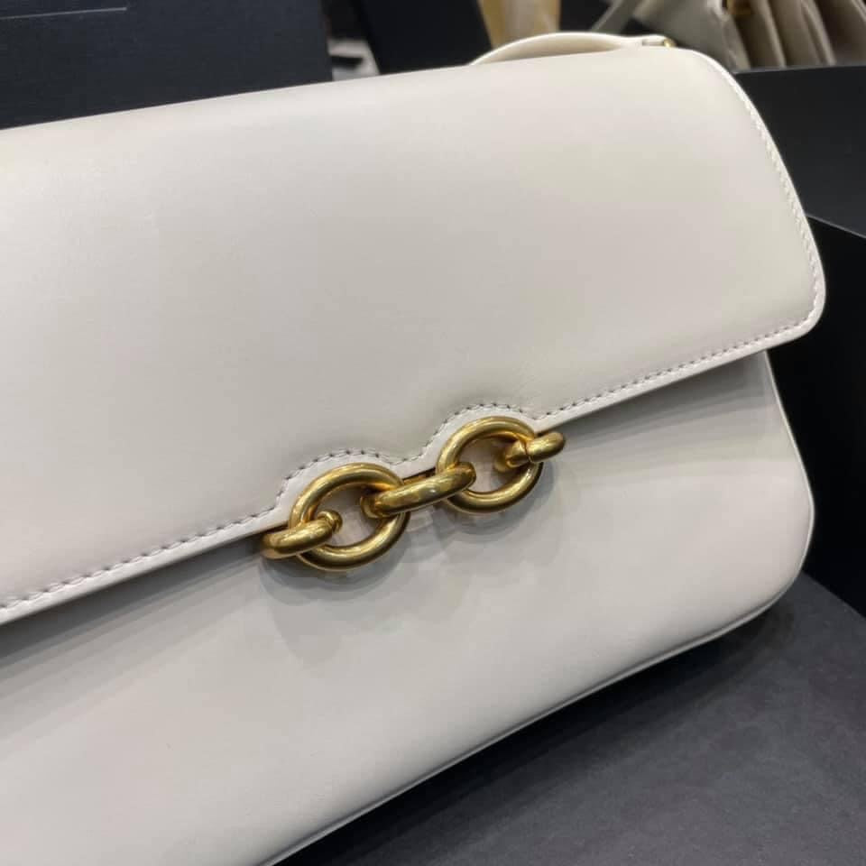 YSL Le Maillon Satchel Leather Bag