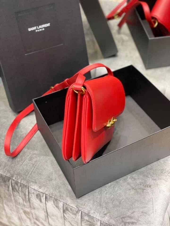 YSL Le Maillon Satchel Leather Bag