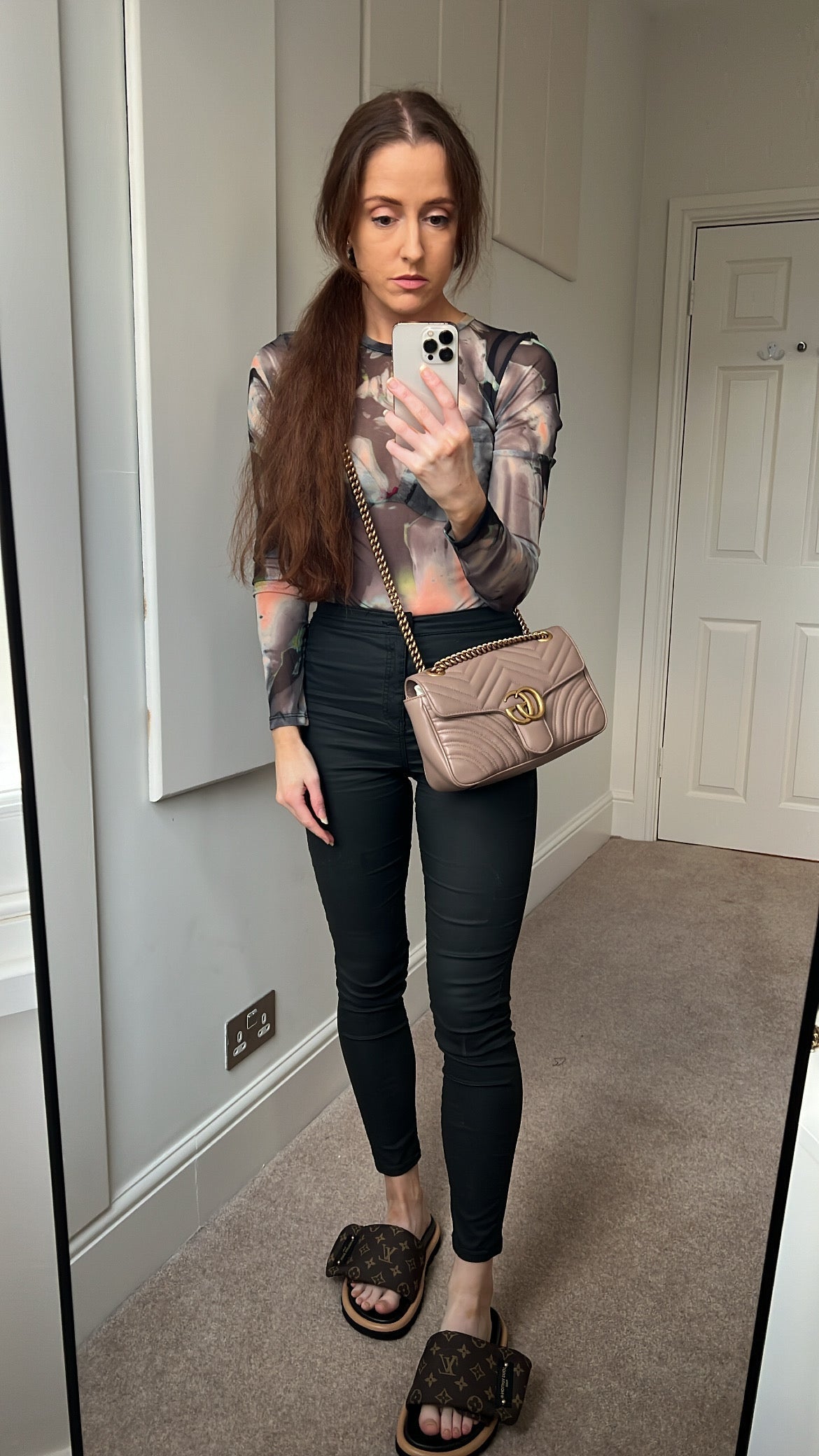 Gucci GG Dusty Pink Marmont Small Shoulder Bag (RRP Â£1800)