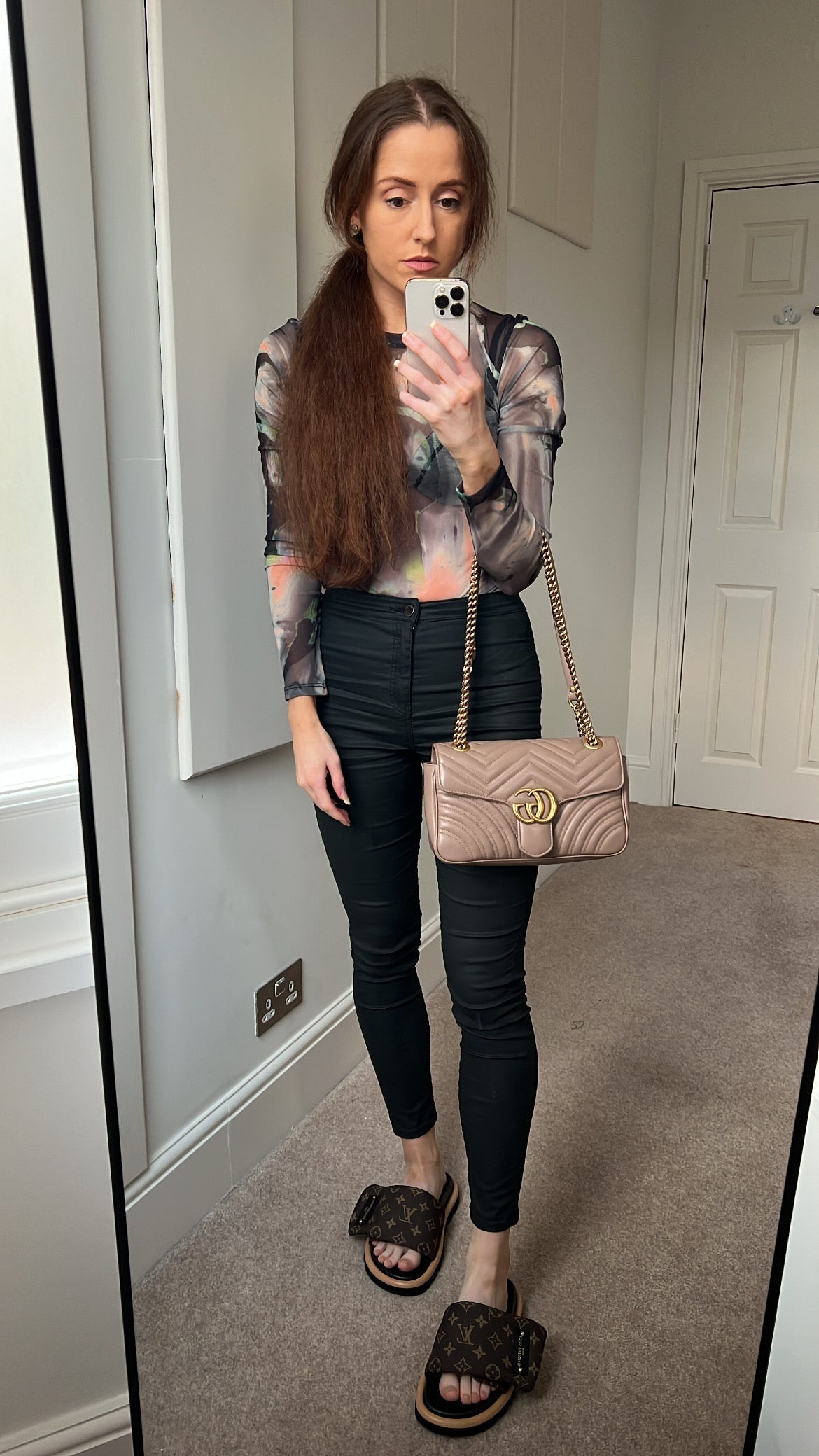 Gucci GG Dusty Pink Marmont Small Shoulder Bag (RRP Â£1800)