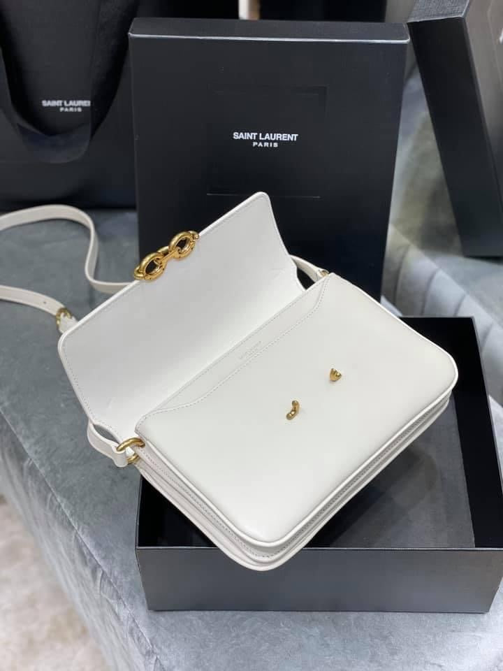 YSL Le Maillon Satchel Smooth Leather Bag