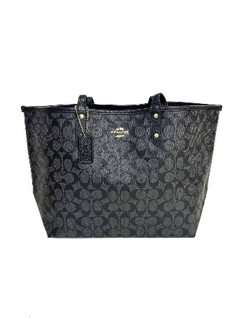 Reversible City Tote Handbag In Camel