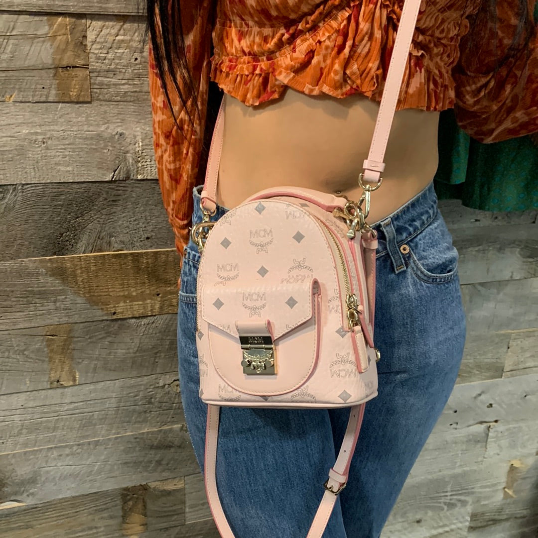 MCM Patricia Visetos Mini Backpack
