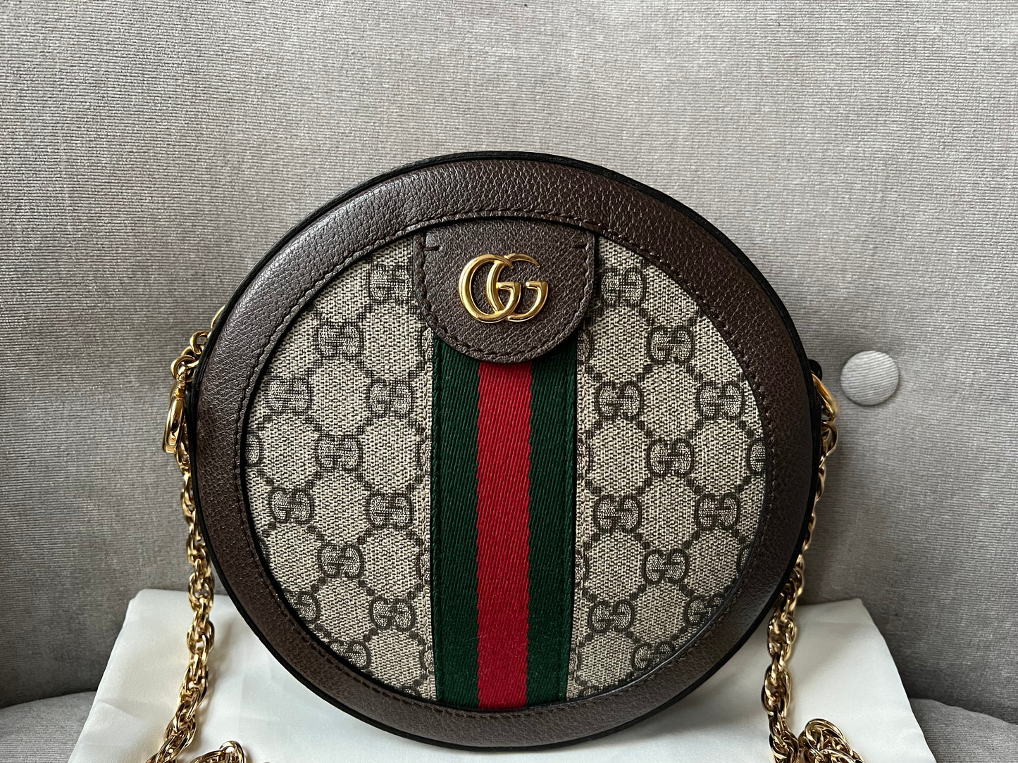Gucci GG Ophidia Mini GG Round Shoulder Bag (RRP Â£1,160)