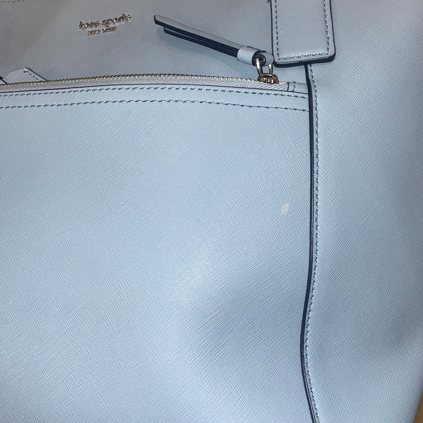 KATE SPADE NEW YORK Blue Dawn Cameron Pocket Saffiano Leather Tote