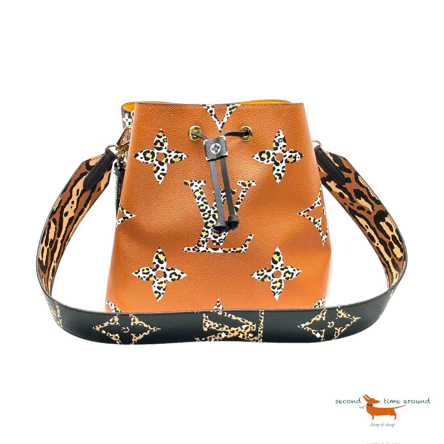 Louis Vuitton Monogram Giant Jungle NÃ©oNoÃ© Caramel Bag