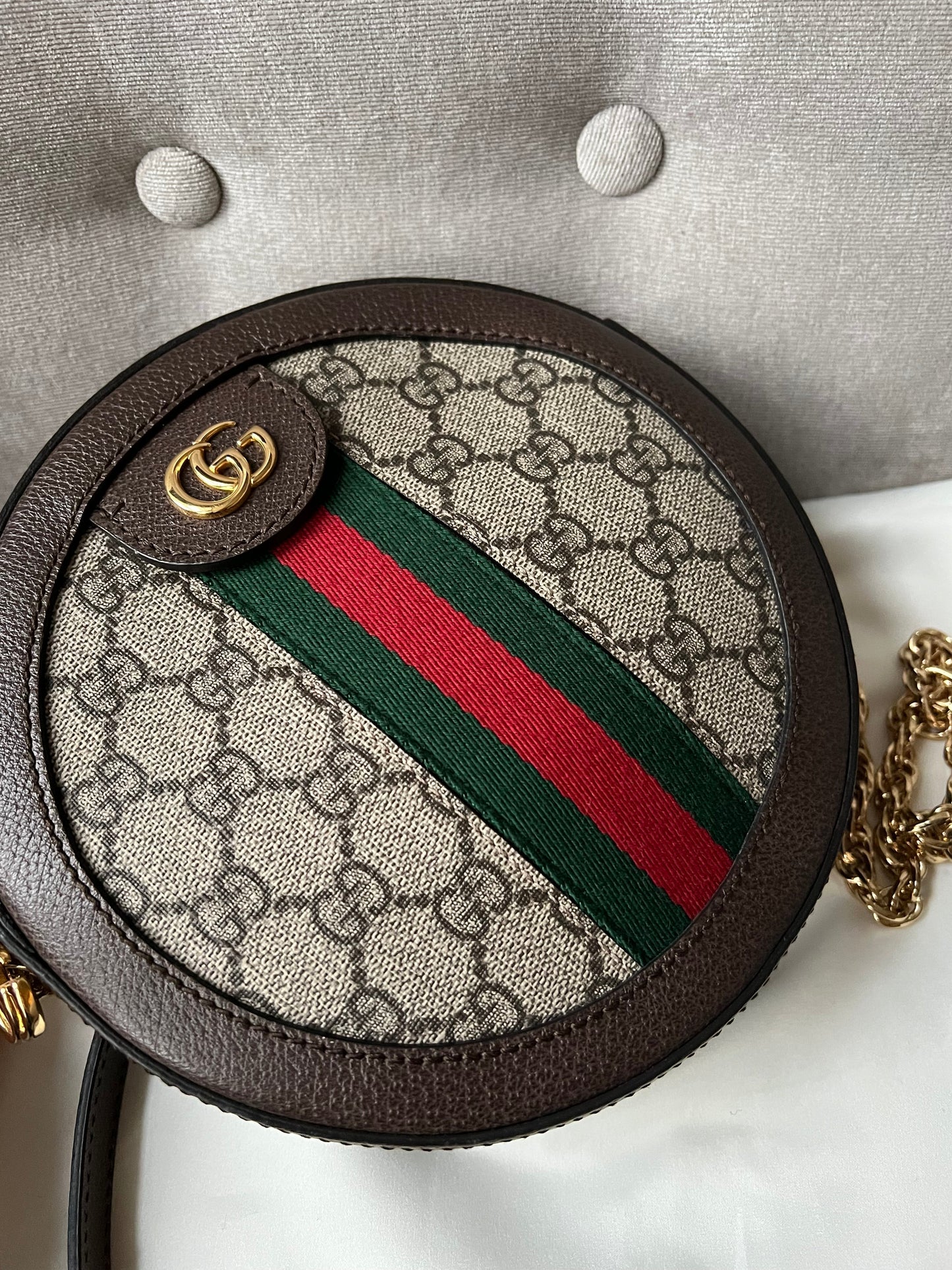 Gucci GG Ophidia Mini GG Round Shoulder Bag (RRP Â£1,160)