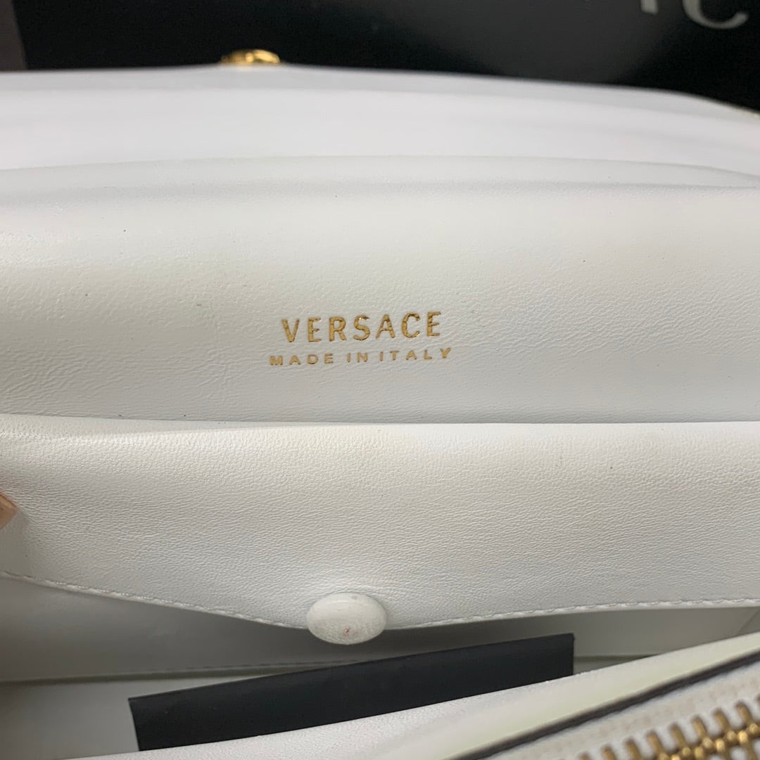 Versace Virtus Quilted Shoulder Bag