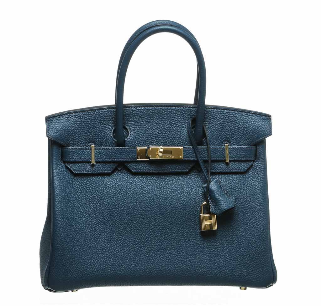 HermÃƒÆ’Ã‚Â¨s Birkin 30 Bleu Prusse Togo Bag