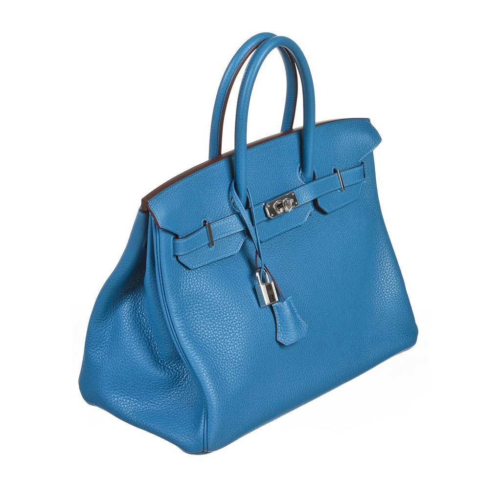 HermÃƒÆ’Ã‚Â¨s Birkin 35 Mykonos Blue Bag