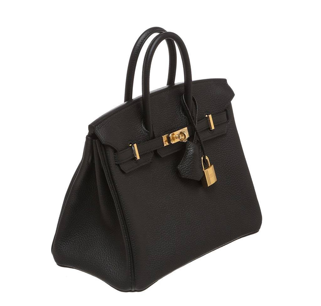 HermÃƒÆ’Ã‚Â¨s Birkin 25 Black Togo Bag