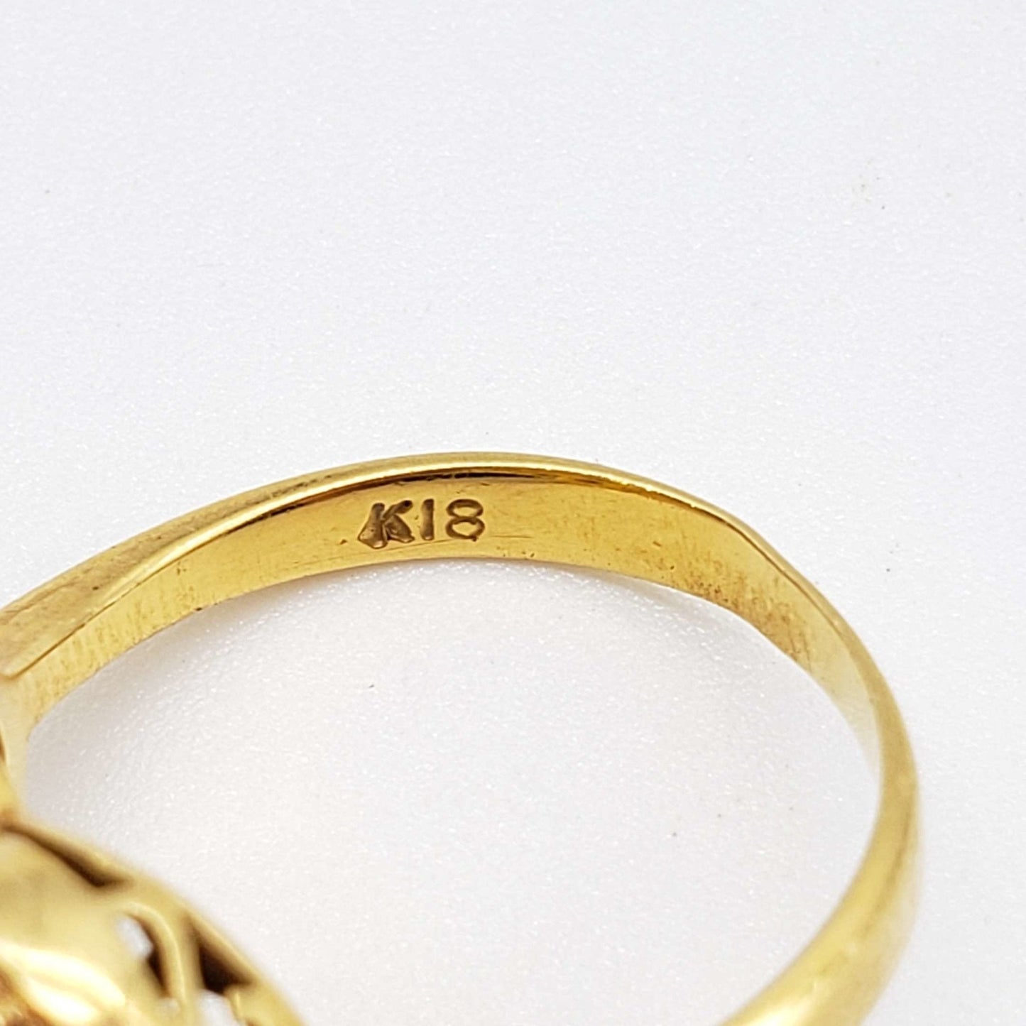 Jewelry Ring Heart Diamond 0.78ct 18k Yellow Gold