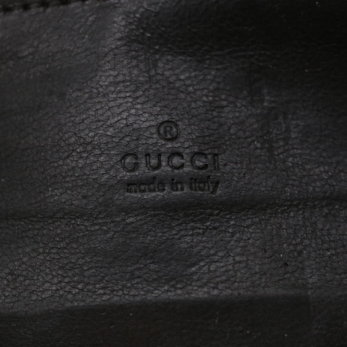 GUCCI Guccissima Pen Case Leather Dark Brown 256579 jk3028