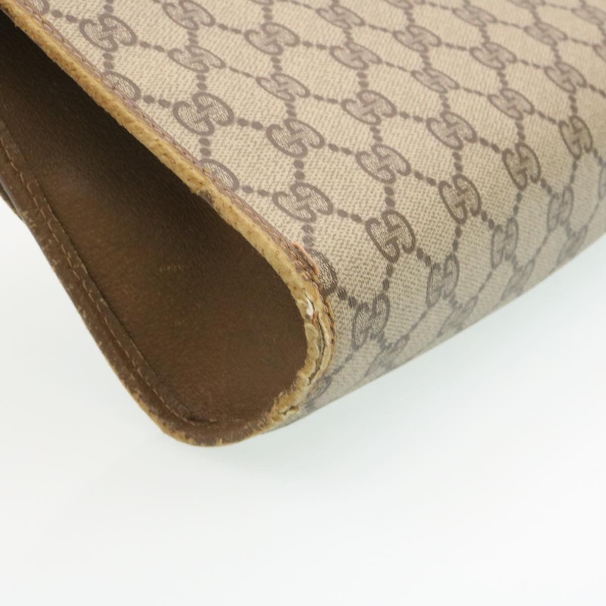 GUCCI Web Sherry Line GG Canvas Clutch Bag Beige Red Green ki1633