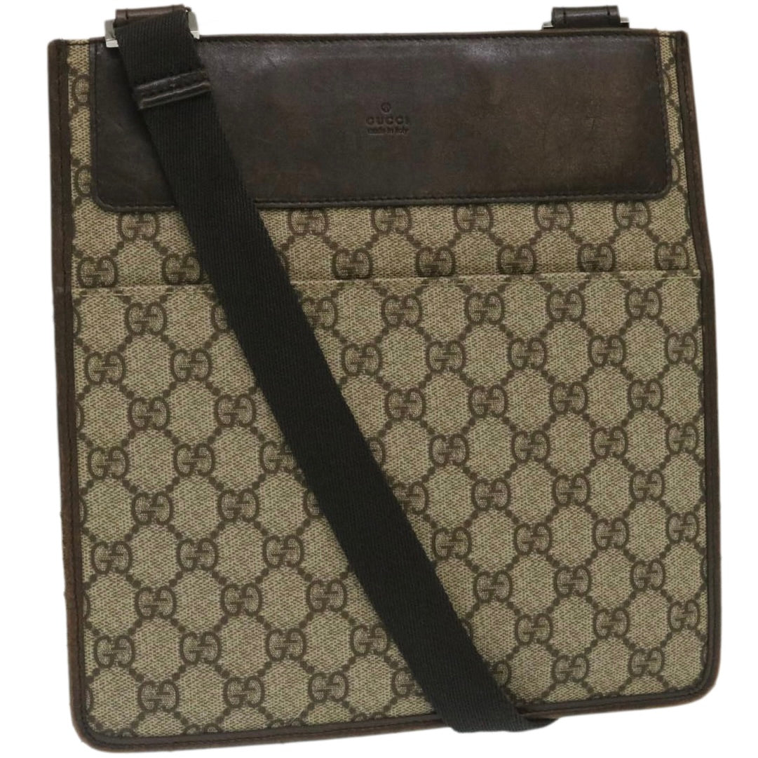 GUCCI GG Canvas Shoulder Bag Brown Beige ki1760