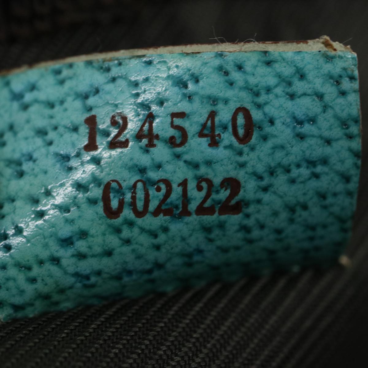GUCCI GG Canvas Hand Bag Turquoise Blue Brown ki1827