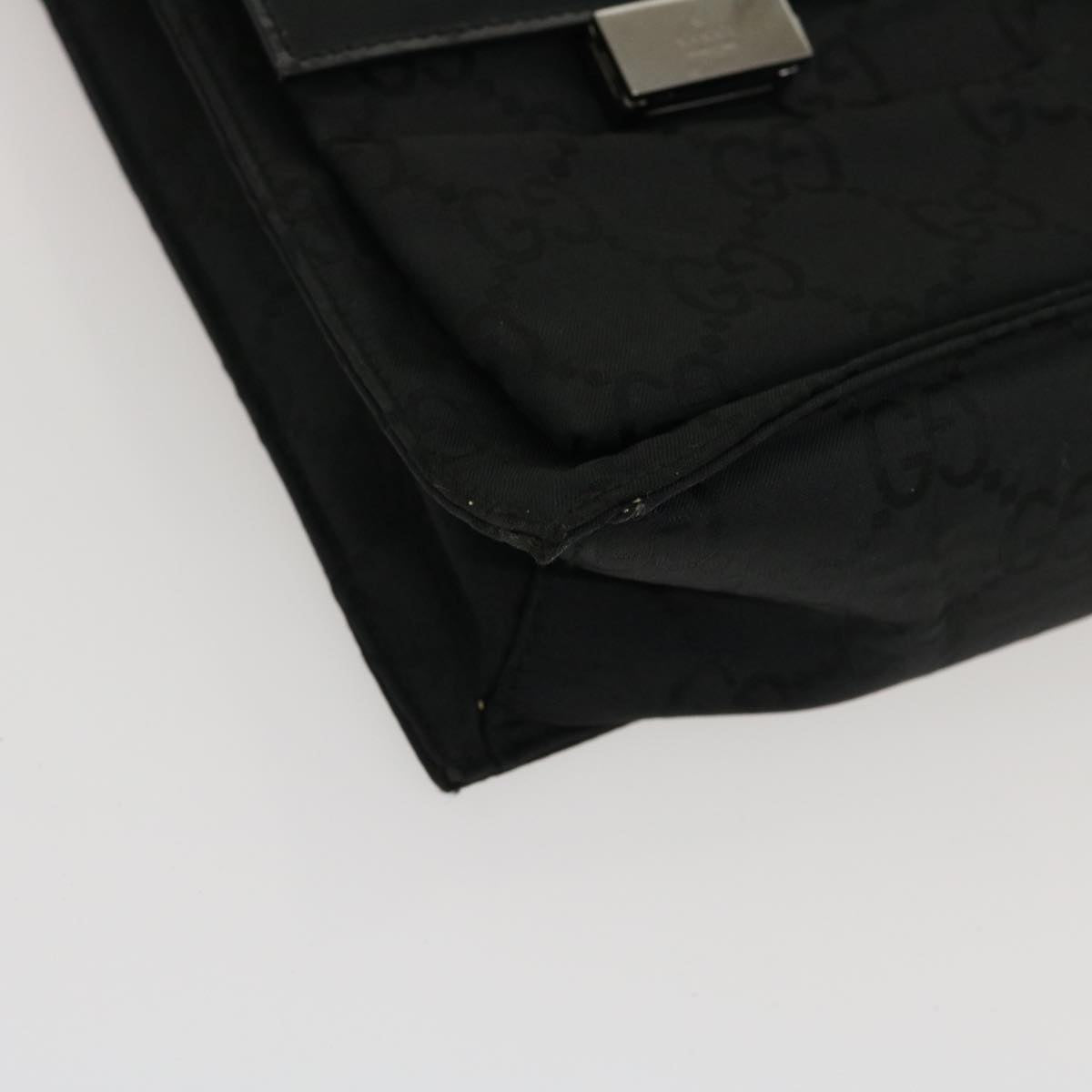 GUCCI GG Canvas Tote Bag Nylon Black ki1925