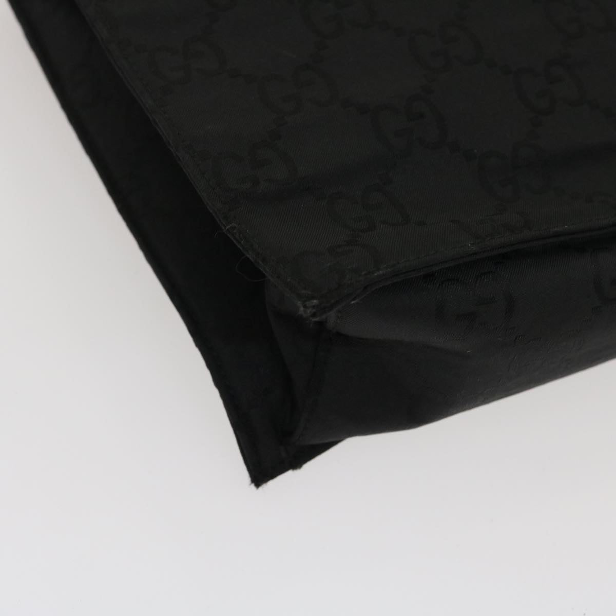GUCCI GG Canvas Tote Bag Nylon Black ki1925