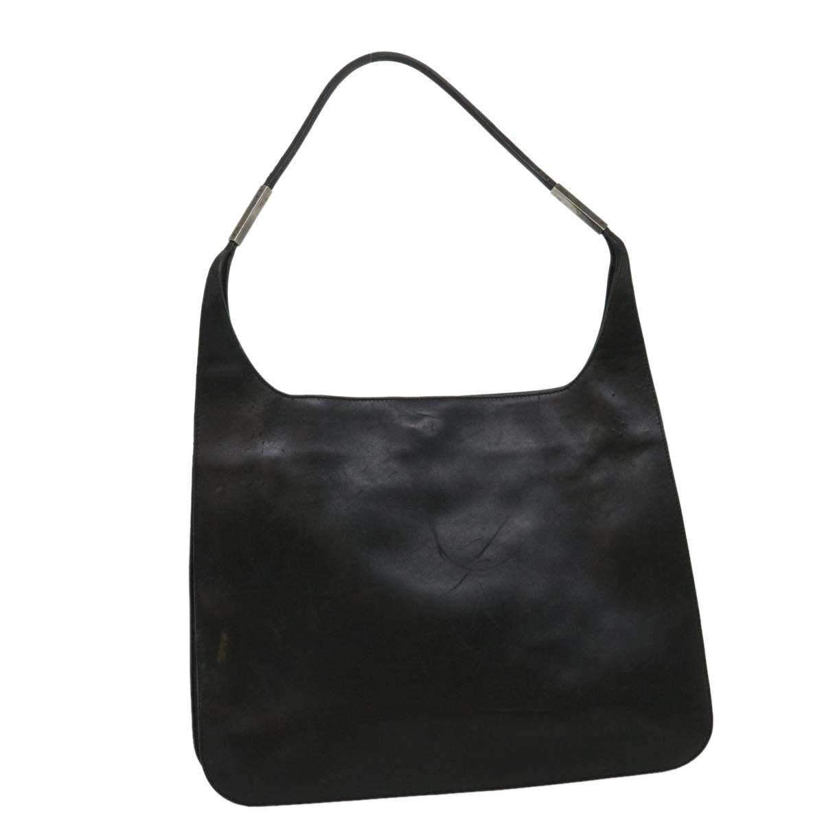 GUCCI Shoulder Bag Leather Black ki2071