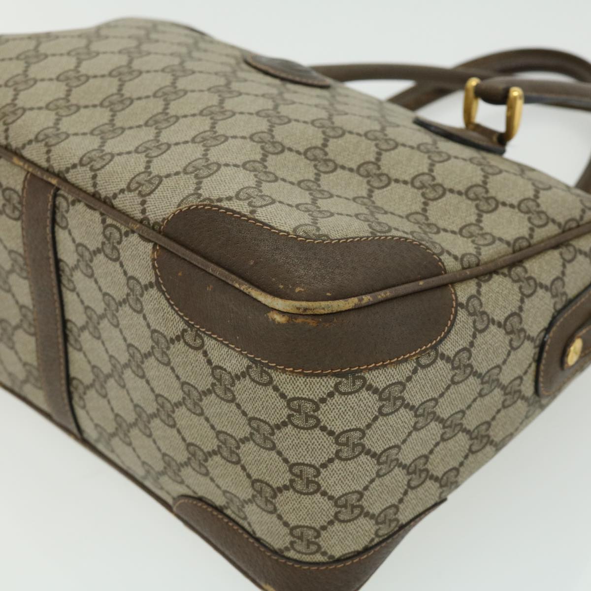 GUCCI GG Canvas Hand Bag 2way Beige 002.122.0033 ki2104