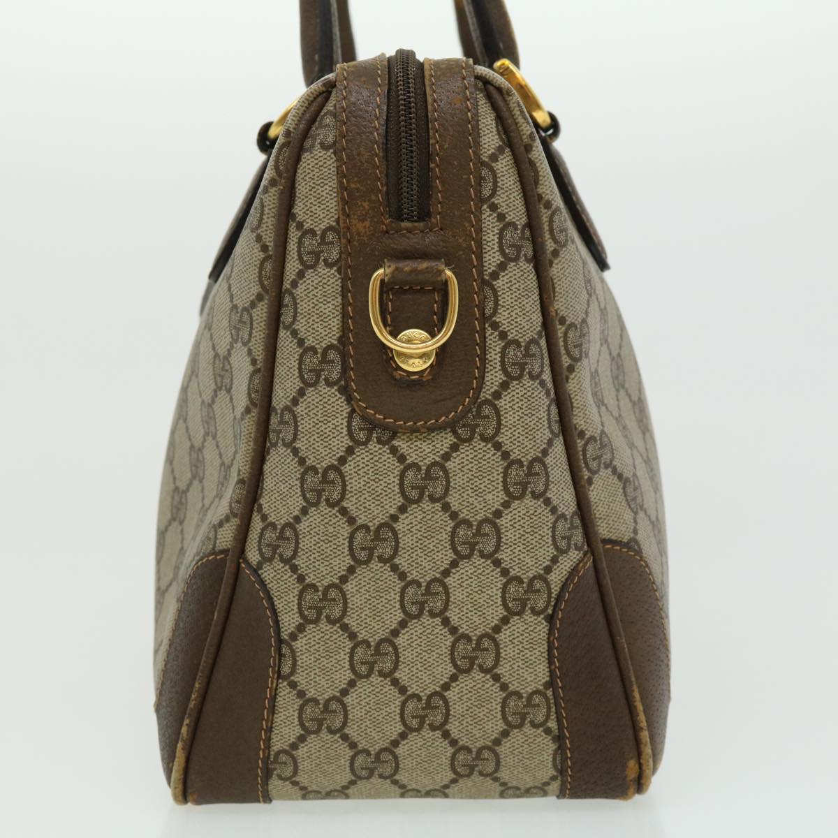 GUCCI GG Canvas Hand Bag 2way Beige 002.122.0033 ki2104