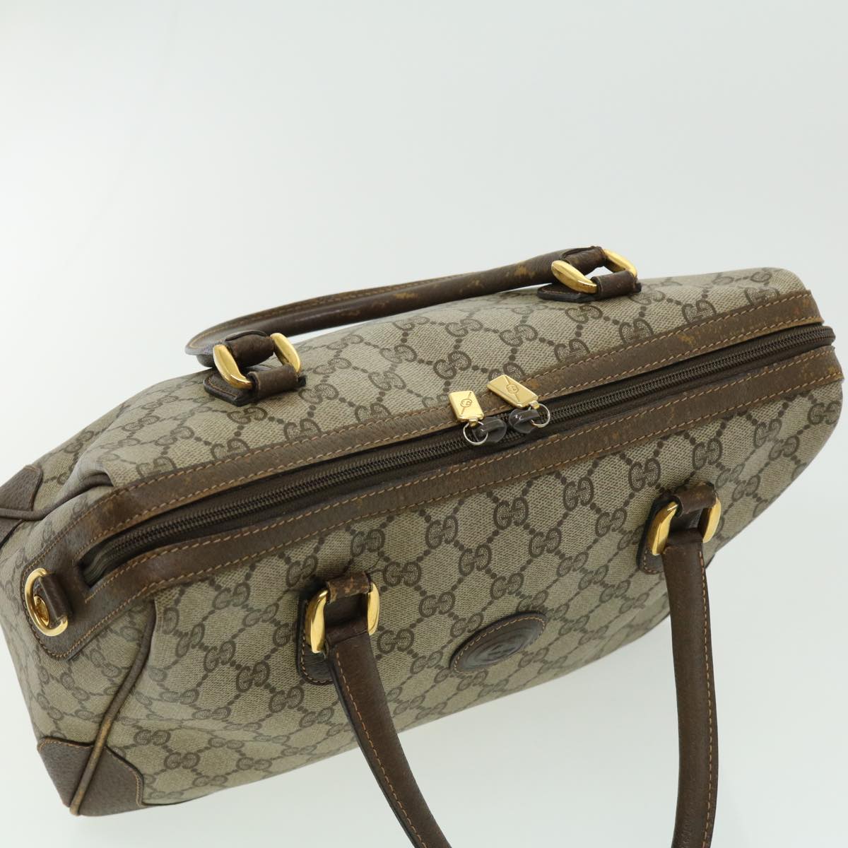 GUCCI GG Canvas Hand Bag 2way Beige 002.122.0033 ki2104