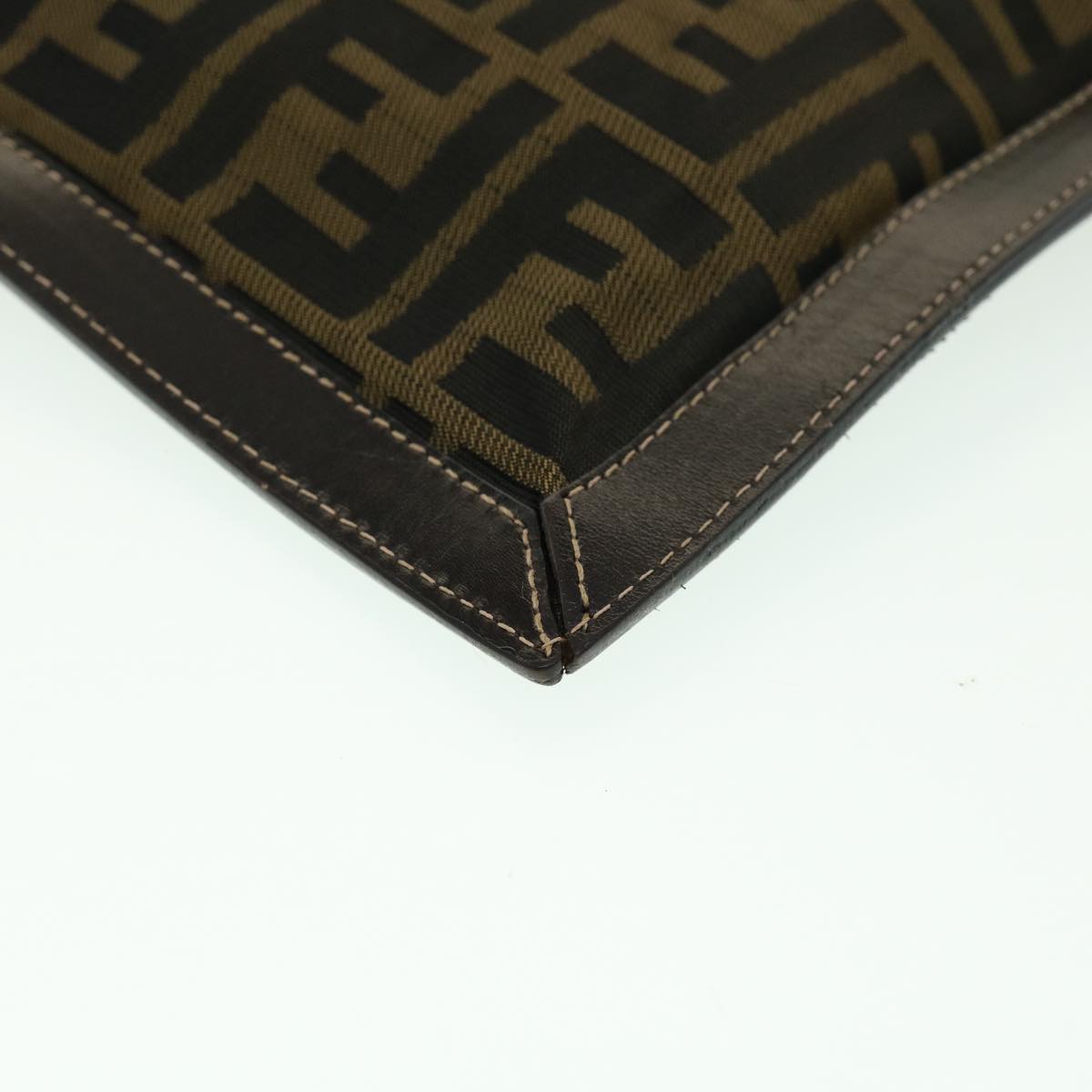 FENDI Zucca Canvas Pouch Brown ki2108