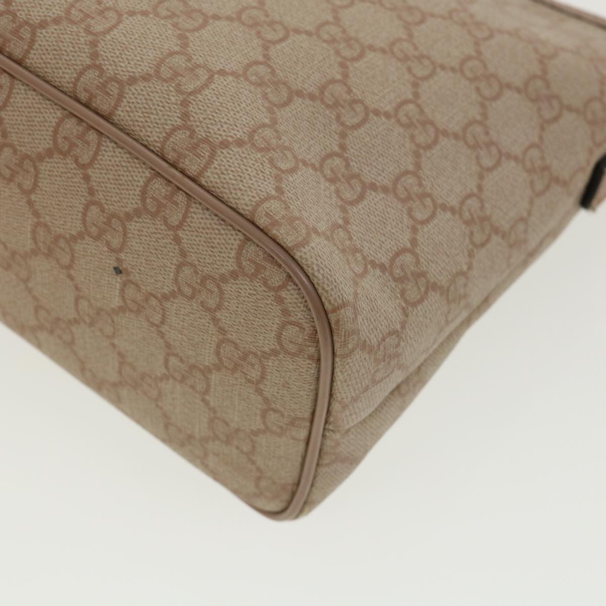 GUCCI GG Canvas Hand Bag PVC Leather 2way Beige 353439 ki2174