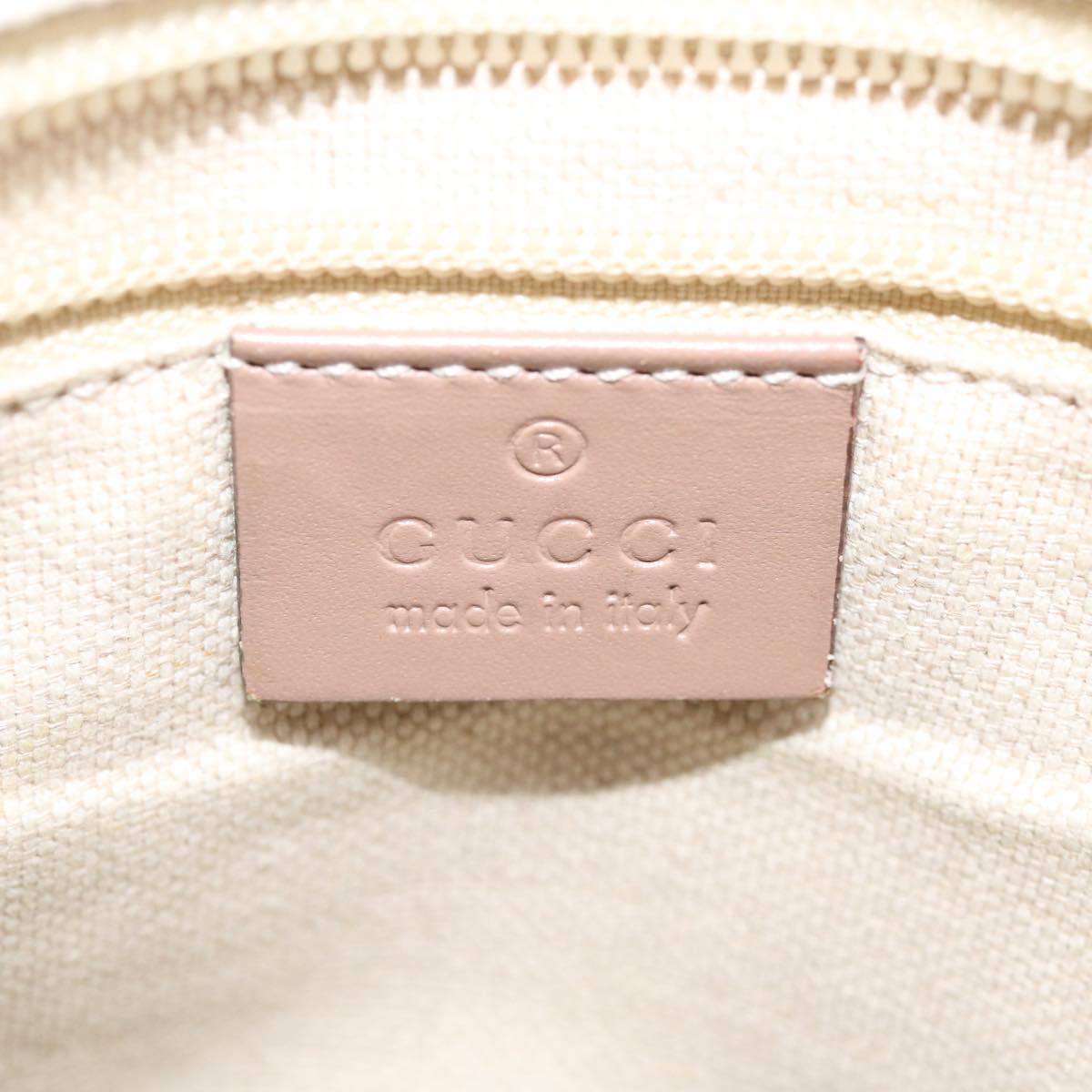 GUCCI GG Canvas Hand Bag PVC Leather 2way Beige 353439 ki2174