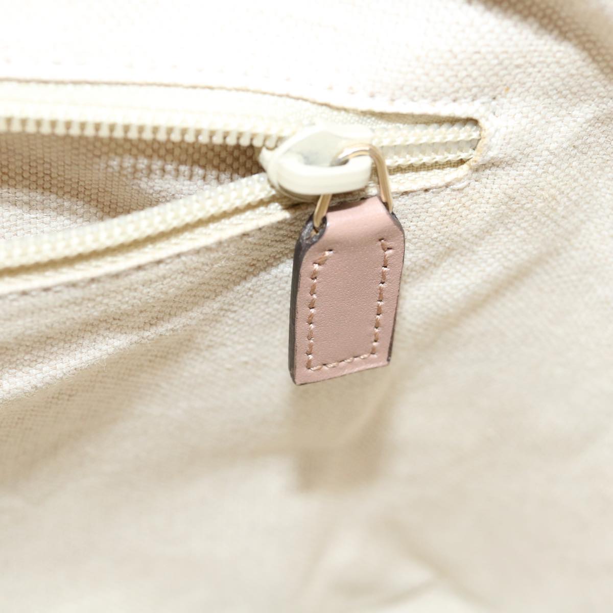 GUCCI GG Canvas Hand Bag PVC Leather 2way Beige 353439 ki2174