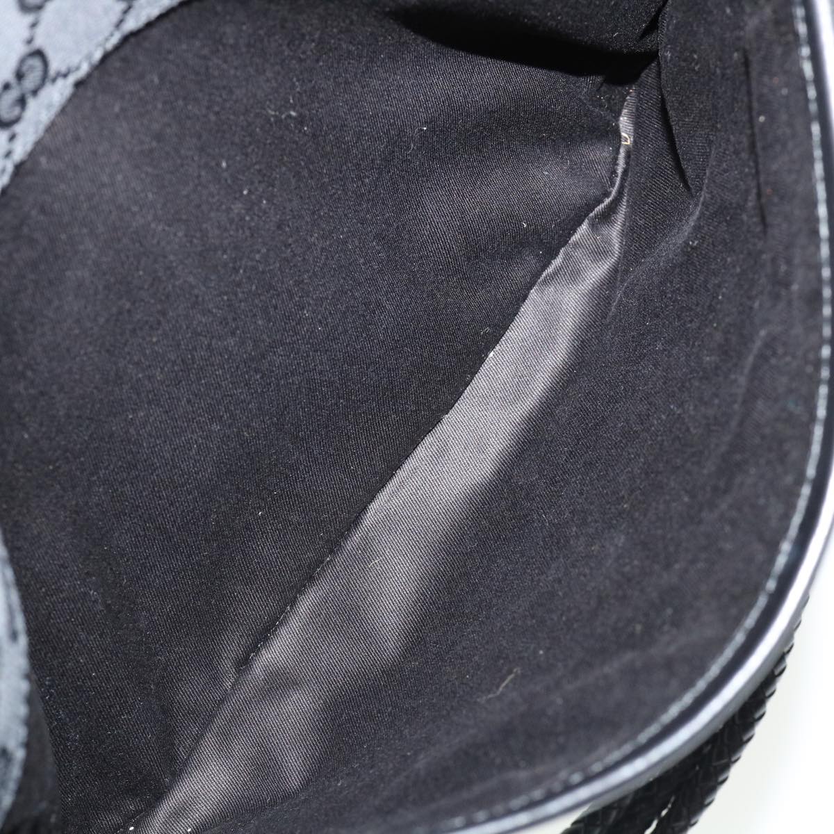 GUCCI GG Canvas Shoulder Bag Black 1090972128 ki2297