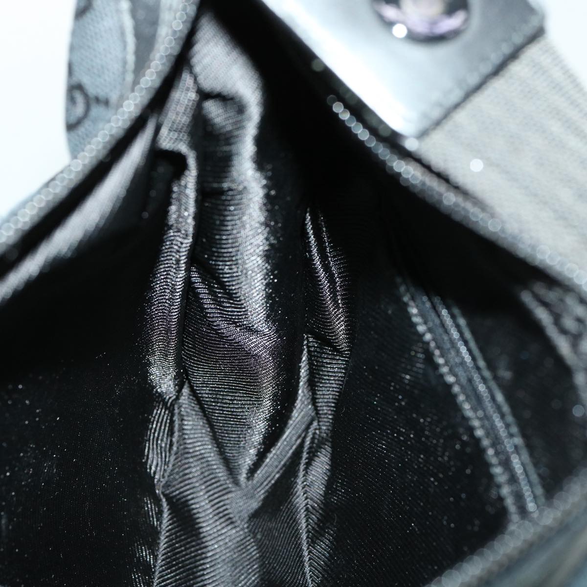 GUCCI GG Canvas Shoulder Bag Black 00141981705 ki2330