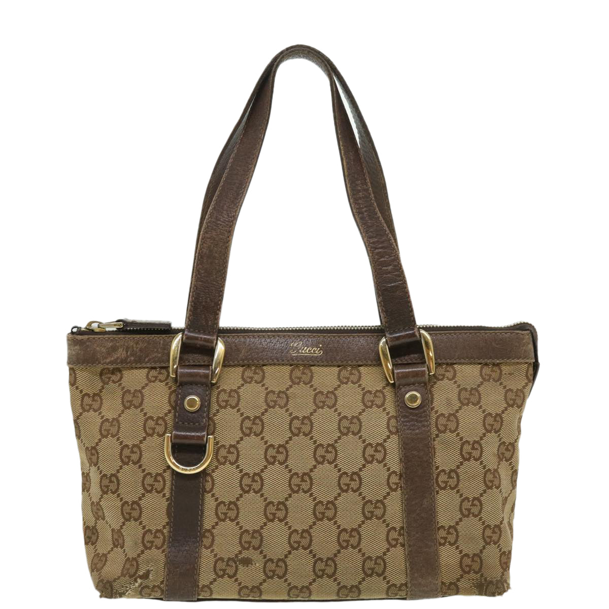 GUCCI GG Canvas Hand Bag Beige ki2336