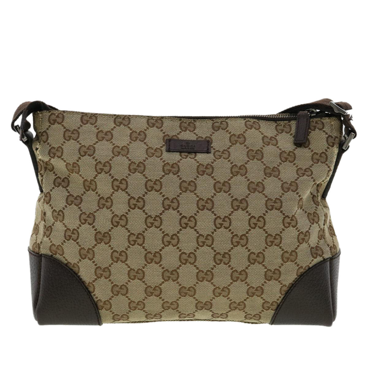 GUCCI GG Canvas Shoulder Bag Beige ki2371