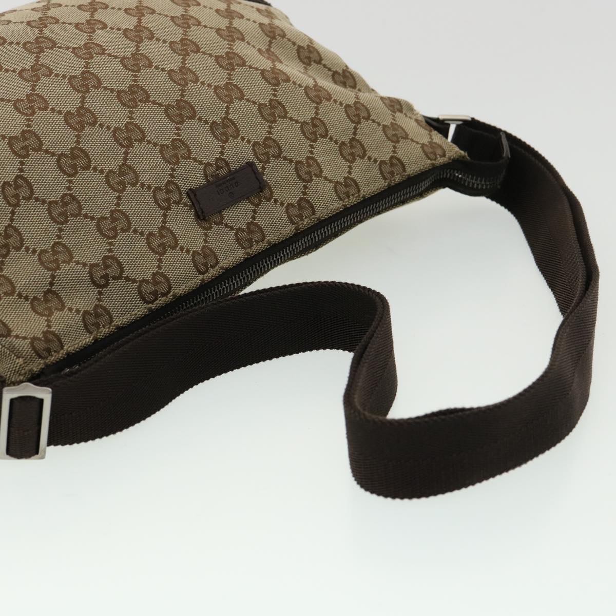 GUCCI GG Canvas Shoulder Bag Beige ki2371