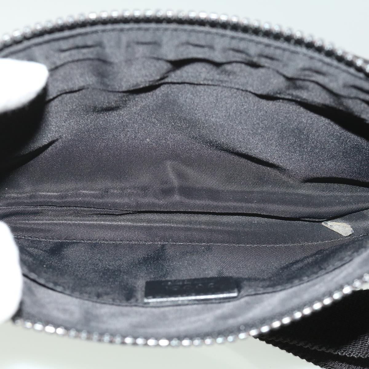 GUCCI GG Canvas Waist Bag PVC Leather Black ki2372