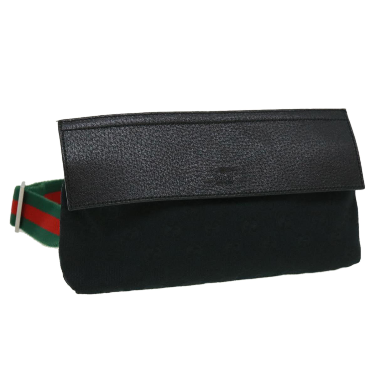 GUCCI GG Canvas Shoulder Bag Black ki2481