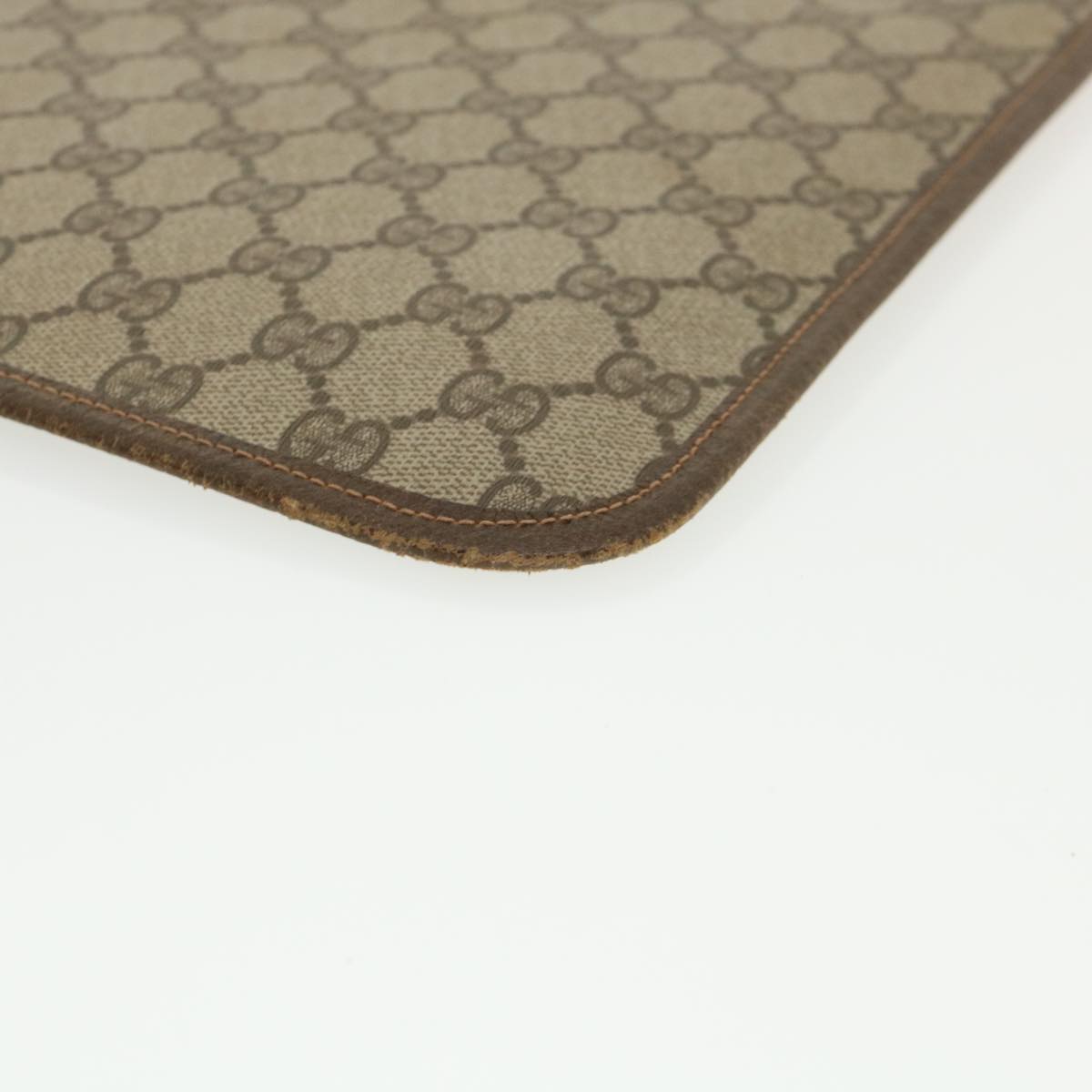 GUCCI GG Canvas Web Sherry Line Clutch Bag Beige Red Green ki2511