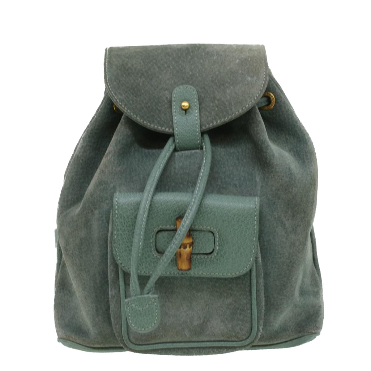 GUCCI Backpack Suede Light Blue ki2563