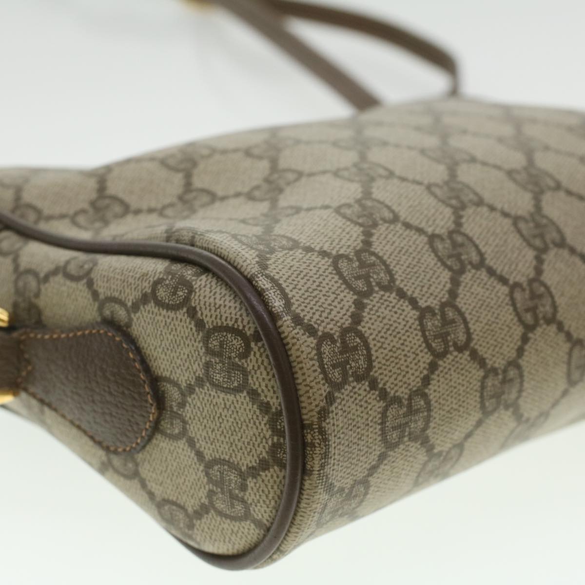 GUCCI GG Canvas Web Sherry Line Shoulder Bag Beige Red 119.02.087 ki2741