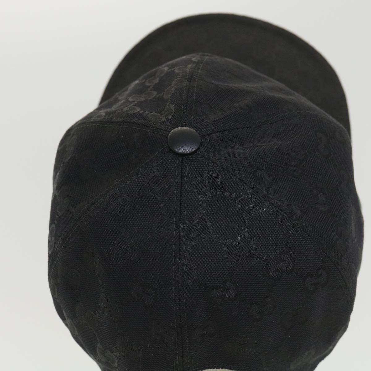 GUCCI GG Canvas Web Sherry Line Cap XL Black Red Green 200035 ki2798