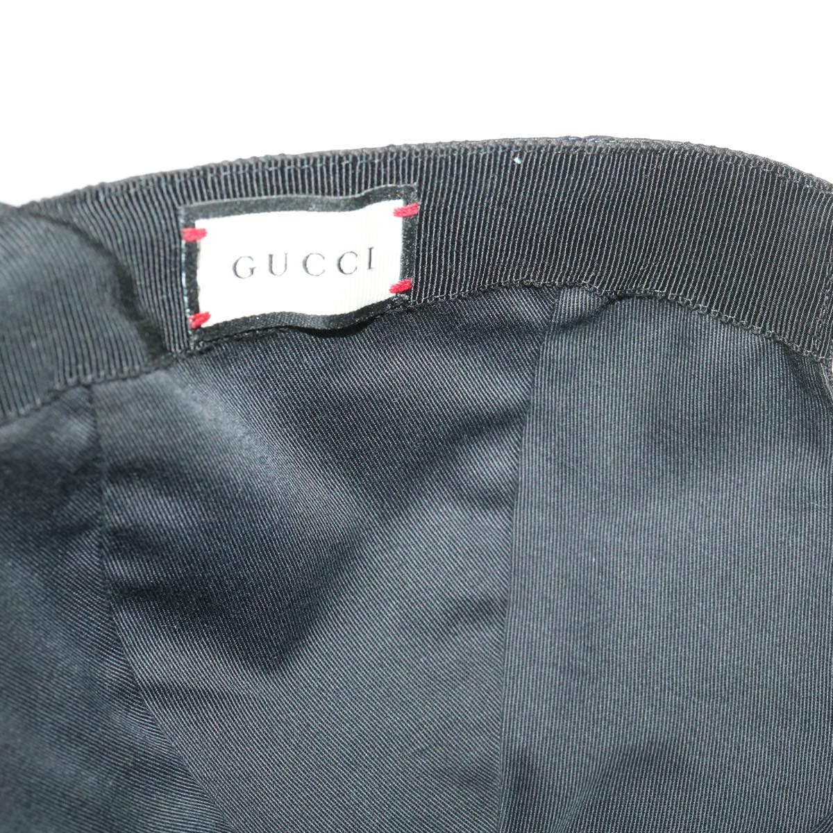 GUCCI GG Canvas Web Sherry Line Cap XL Black Red Green 200035 ki2798