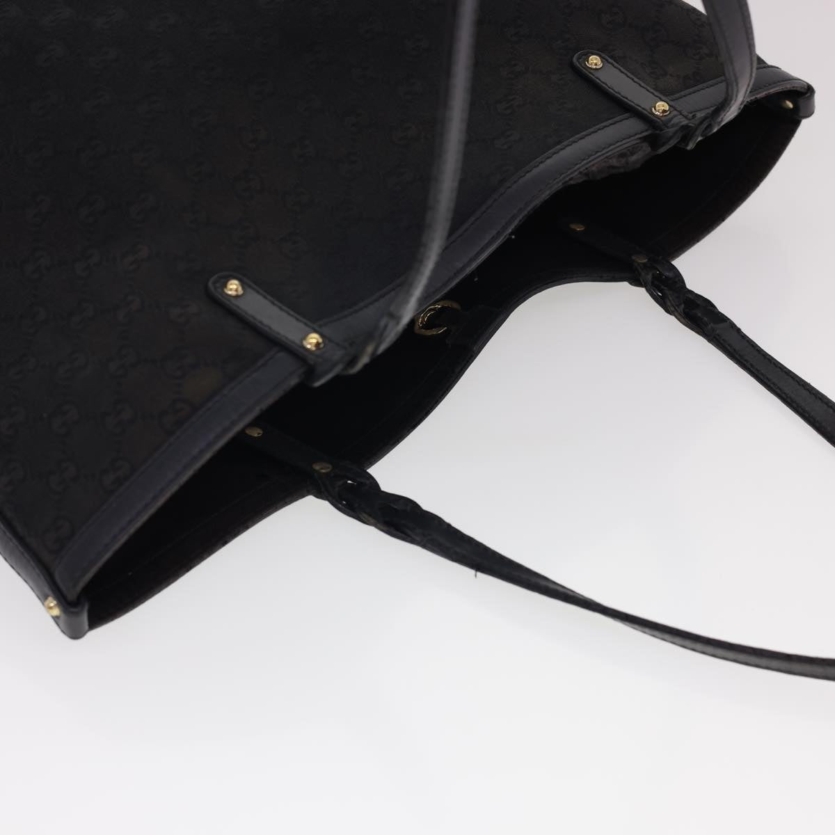 GUCCI GG Canvas Tote Bag Black 247209 ki2823