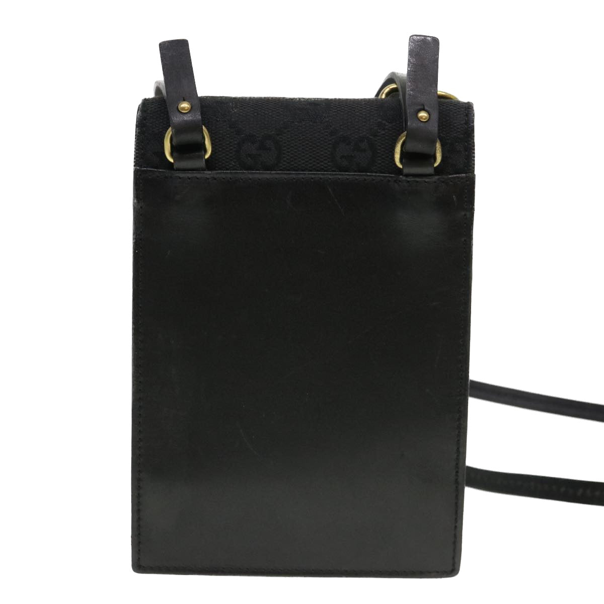 GUCCI GG Canvas Shoulder Bag Black 106692 ki2839
