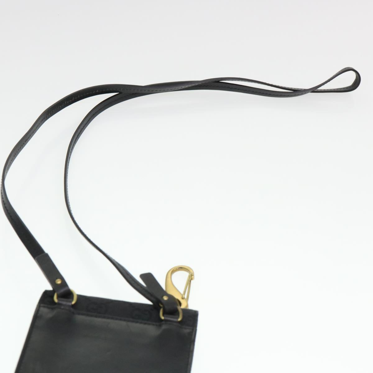 GUCCI GG Canvas Shoulder Bag Black 106692 ki2839