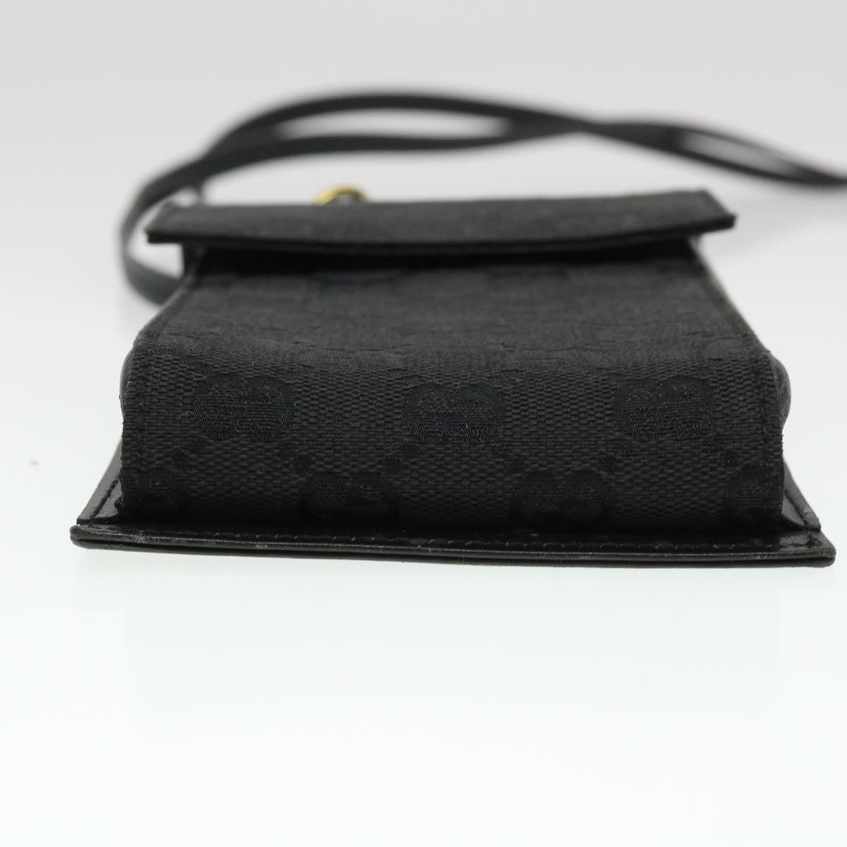 GUCCI GG Canvas Shoulder Bag Black 106692 ki2839